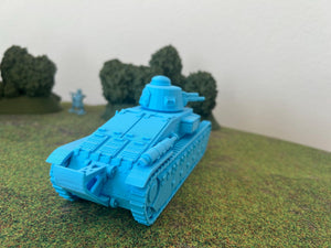 Char D1 — WWII French Tank | 1/32 (54mm)–1/56 (28mm) Scale Model