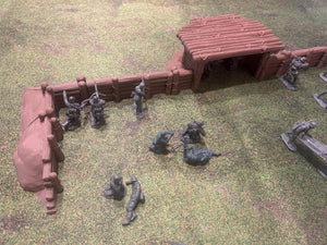 WWII Trenches/Earthworks: 1/32 Army Men Scale