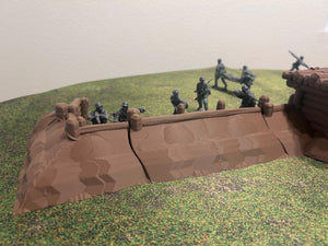WWII Trenches/Earthworks: 1/32 Army Men Scale