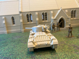 Valentine Mk II — WWII British Tank | 1/32 (54mm)–1/56 (28mm) Scale Model