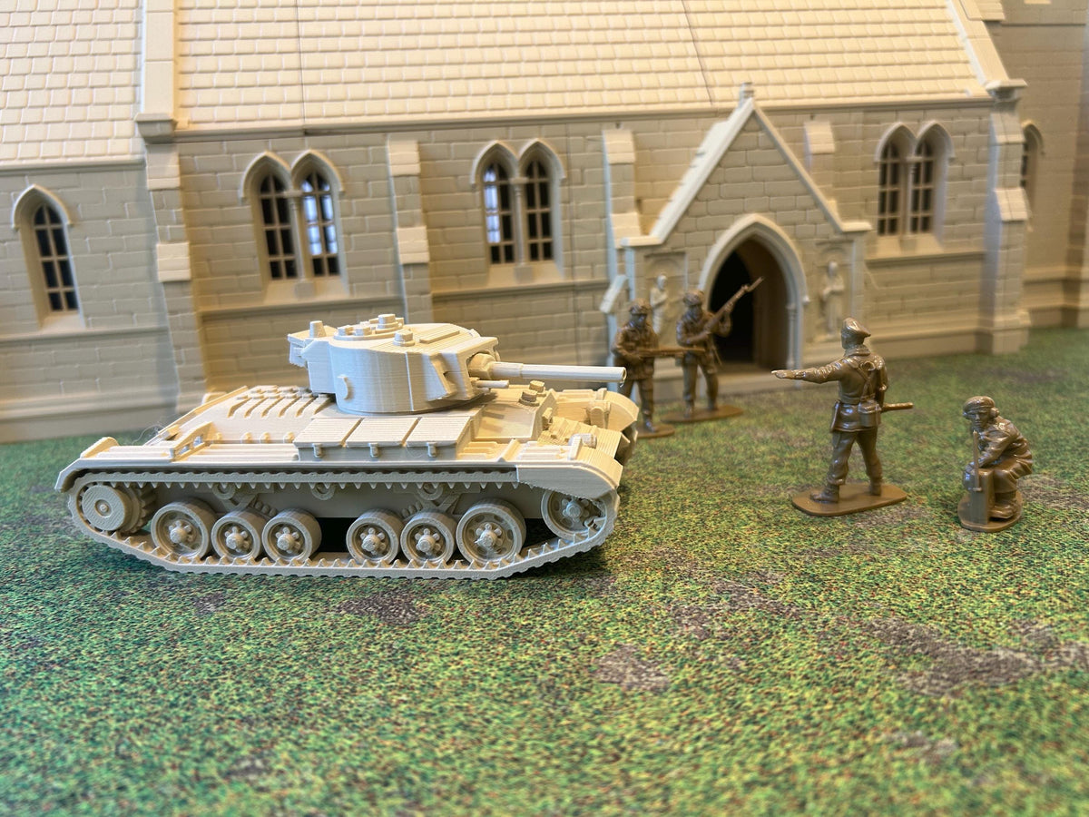 Valentine Mk II — WWII British Tank | 1/32 (54mm)–1/56 (28mm) Scale Model