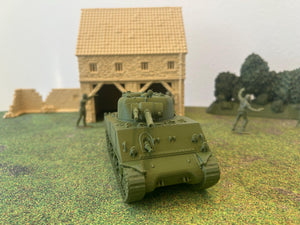 M4 Sherman Zippo — WWII American Tank | 1/32 (54mm)–1/56 (28mm) Scale Model