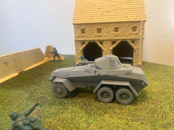 6 Rad SdKfz 231 — WWII German Armored Car | 1/32 (54mm)–1/56 (28mm) Scale Model