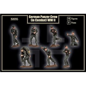 Mars 1/32 WWII German Panzer Crew (In Combat) Set #32035