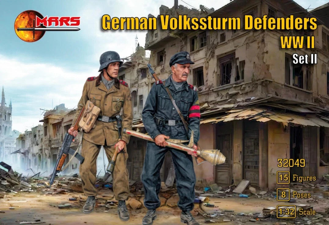 Mars 1/32 WWII German Volksturm Defenders #2 Set #32049